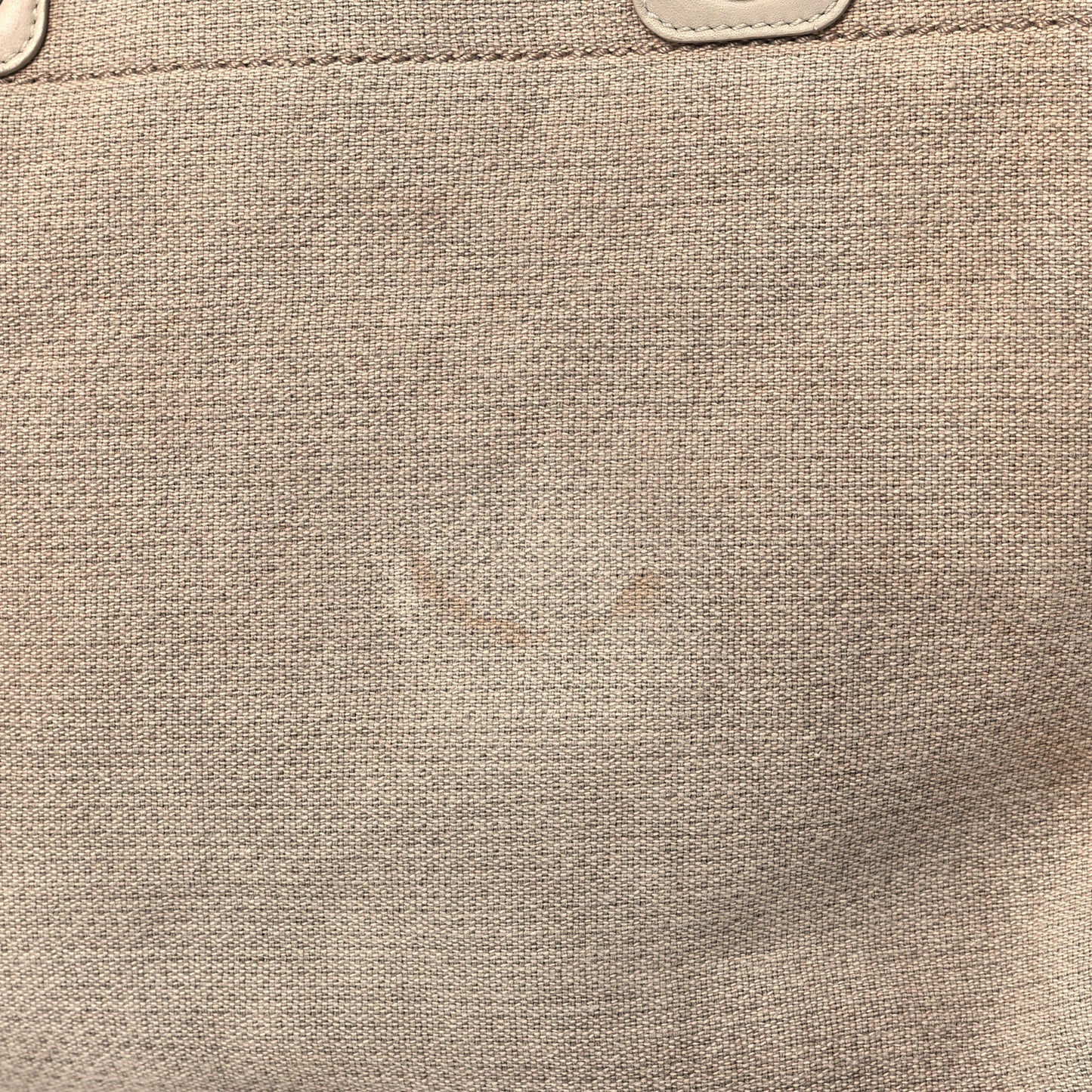 Mixed Fibers Calfskin Small Deauville Tote Beige Brown