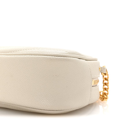Saint Laurent Grain De Poudre Matelasse Monogram Mini Lou Camera Bag Crema Soft 10 of 10