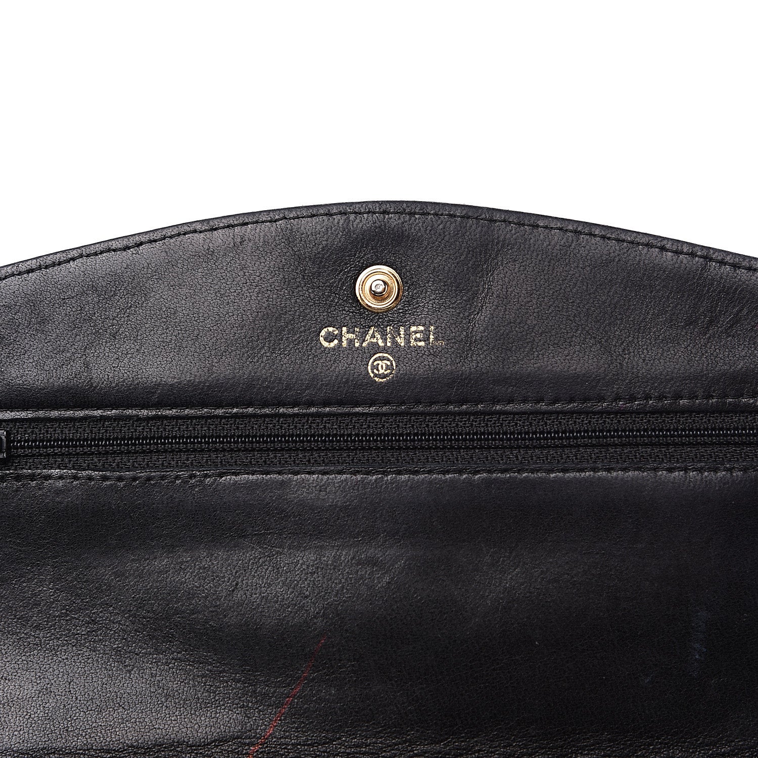 Chanel Caviar Timeless CC Wallet On Chain WOC Black 5 of 13