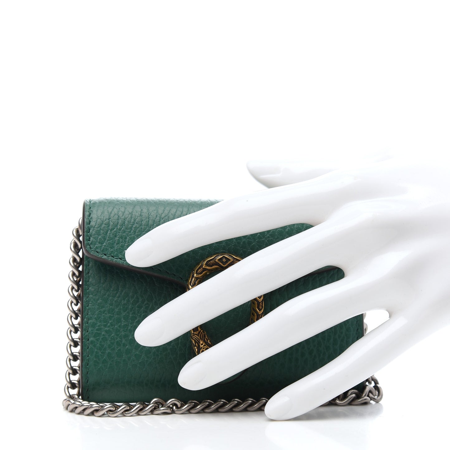 Calfskin Dionysus Coin Purse Emerald