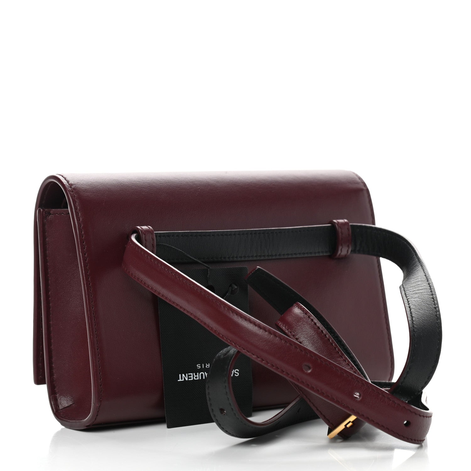 Saint Laurent Smooth Calfskin Monogram Kate Belt Bag Burgundy 3 of 9