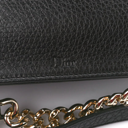 Christian Dior Grained Calfskin Small Diorama Flap Bag Black 8 of 11