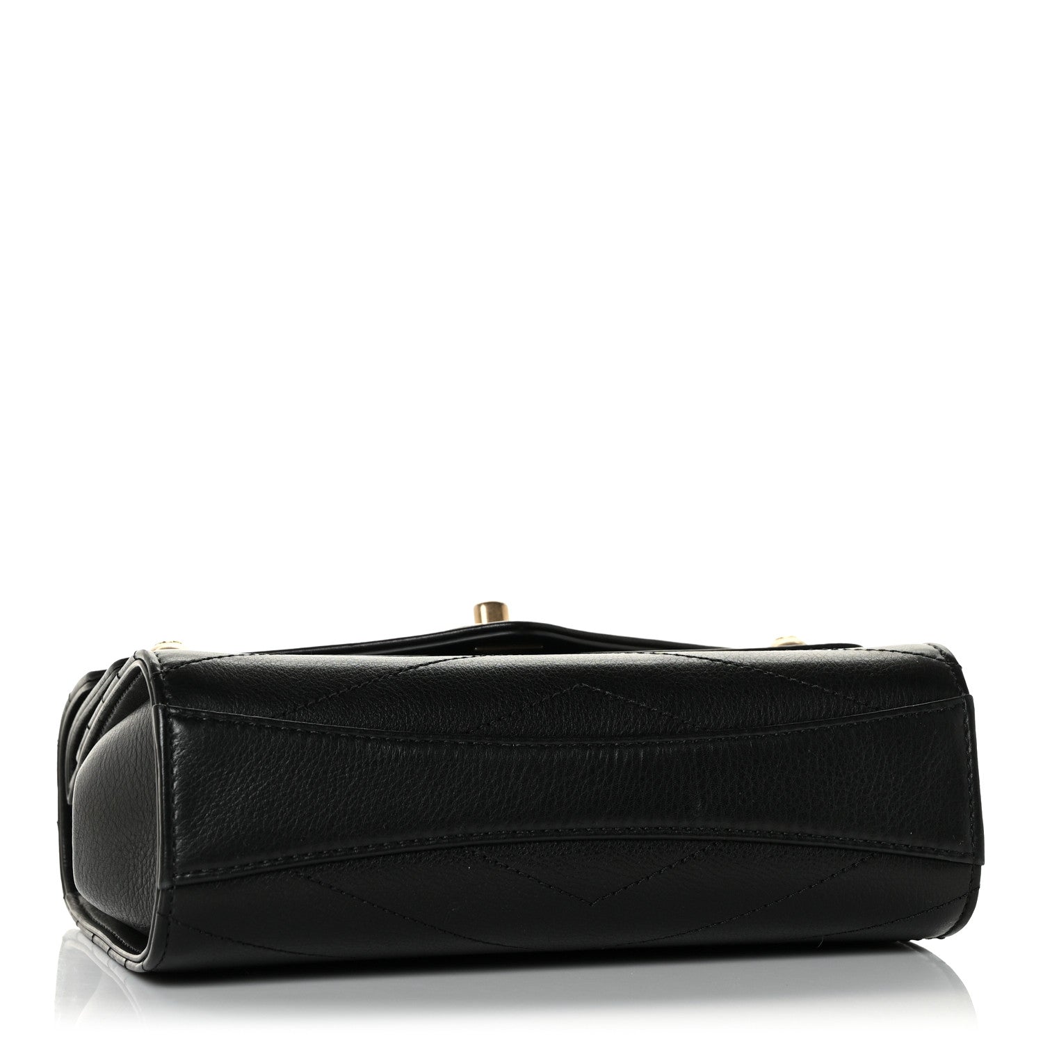 Chanel Calfskin Chevron Quilted Casual Trip Flap Black 4 of 11