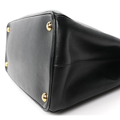 Prada Saffiano Medium Galleria Double Zip Tote Black 10 of 10