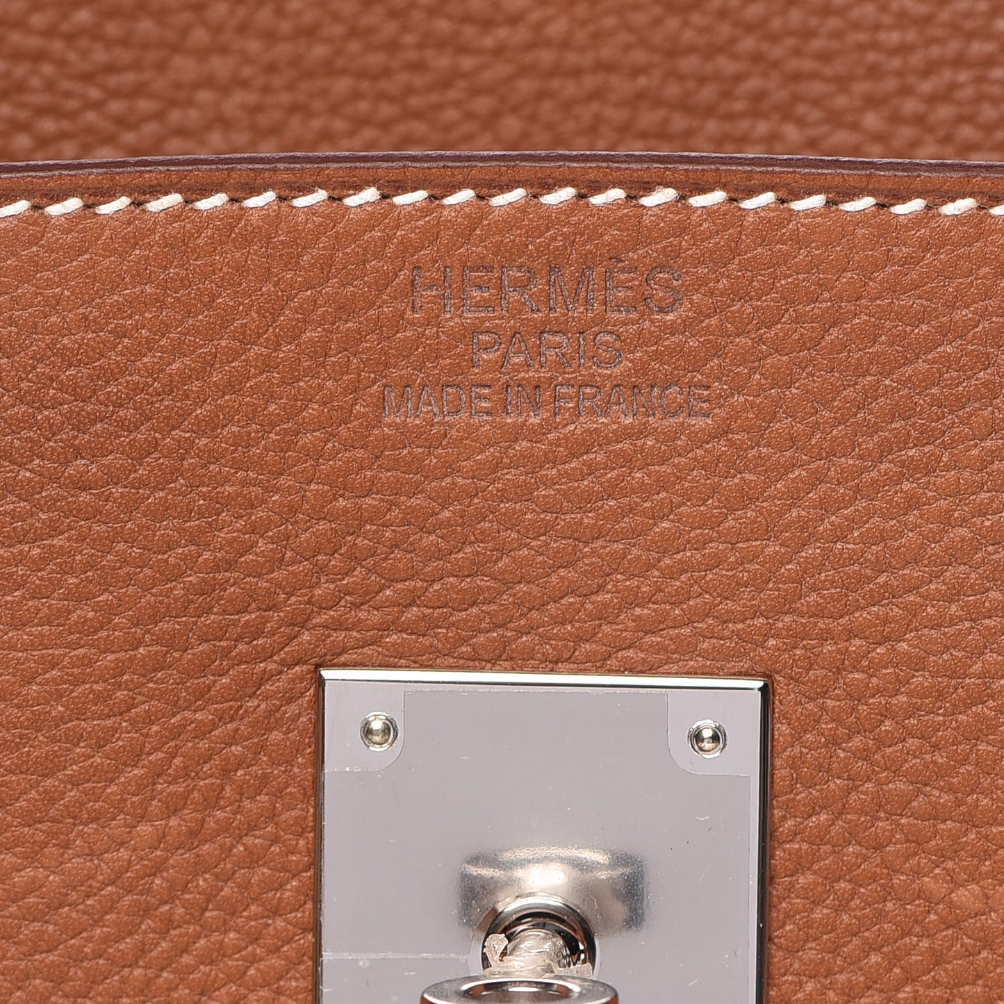 Natural Barenia Faubourg Birkin 35 Fauve