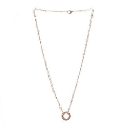 Cartier 18K Pink Gold 2 Diamond LOVE Necklace 3 of 7