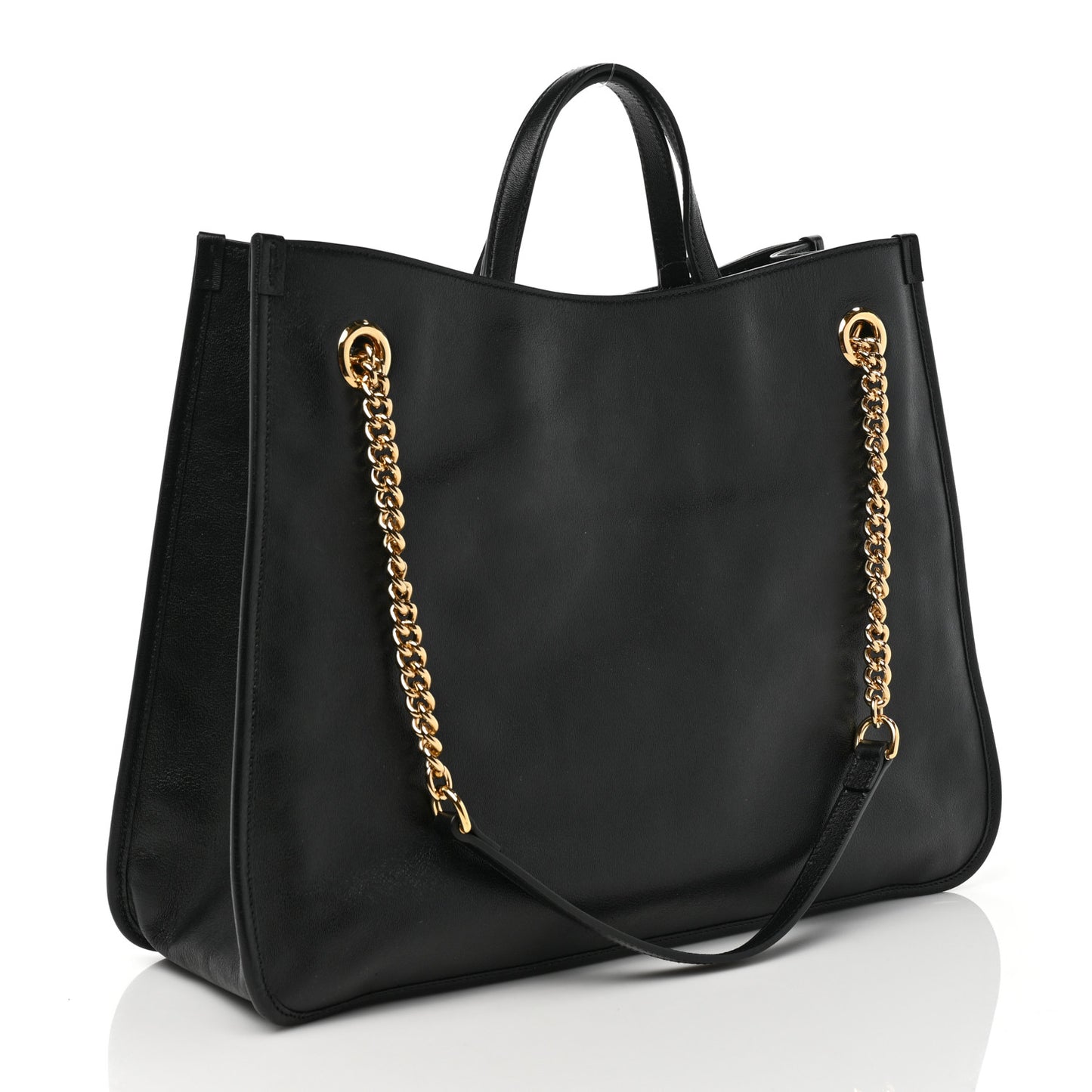 Calfskin Large Horsebit 1955 Tote Bag Black