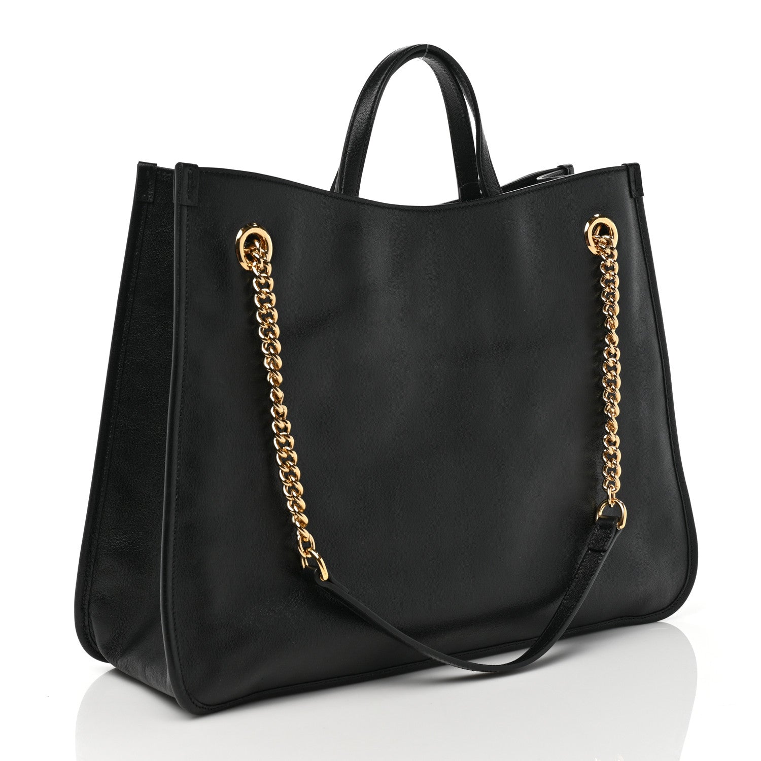 Gucci Calfskin Large Horsebit 1955 Tote Bag Black 3 of 10