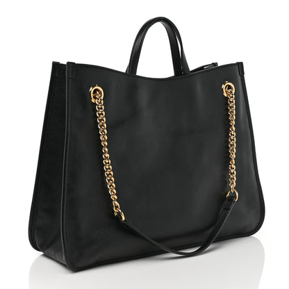 Gucci Calfskin Large Horsebit 1955 Tote Bag Black 3 of 10