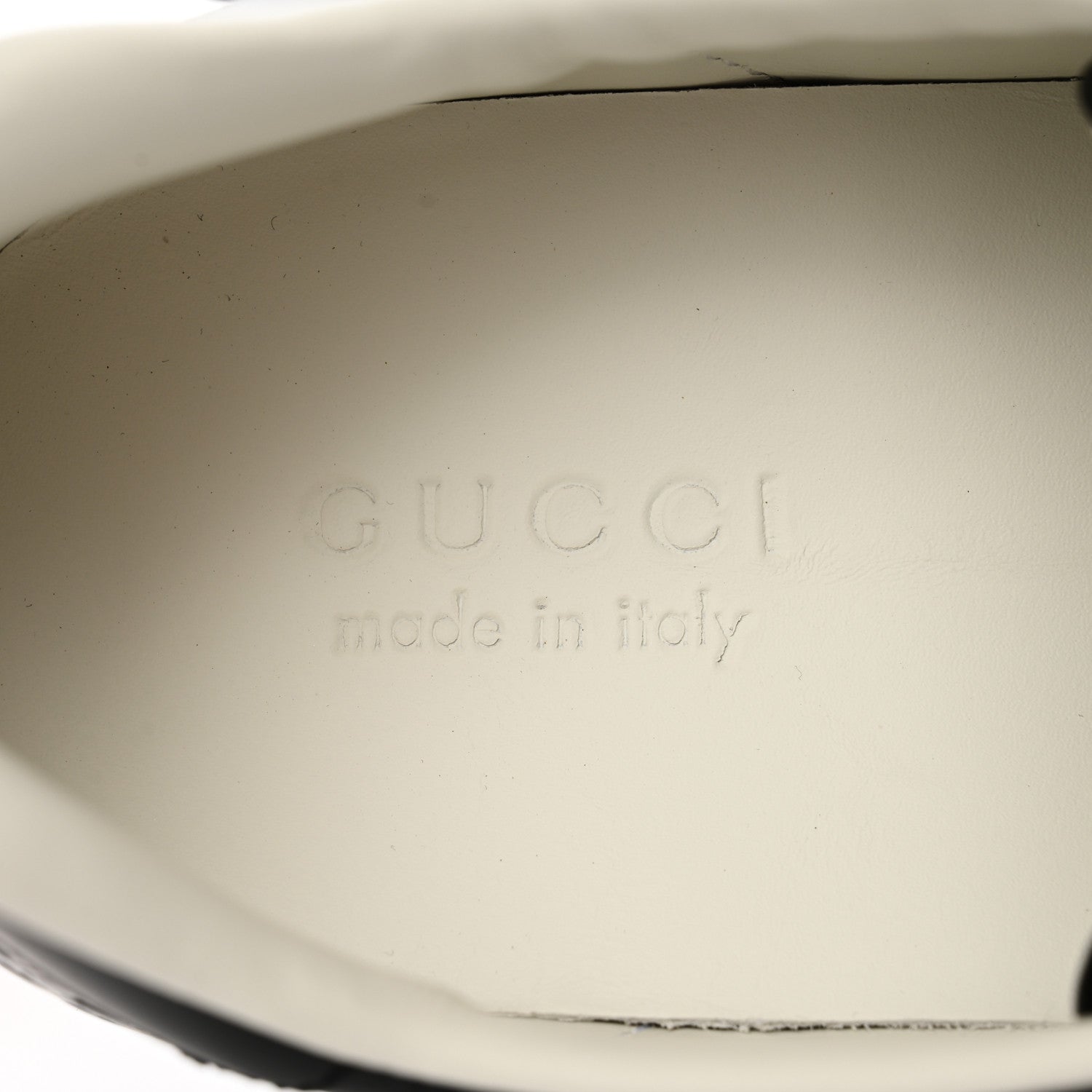Gucci Calfskin GG Tennis Embossed Mens Ace Sneakers 11 Black 8 of 10