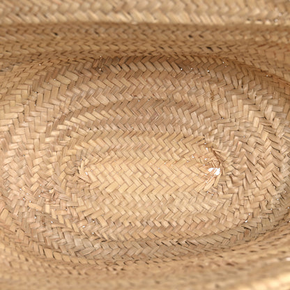 Chloe Raffia Small Grain Calfskin Medium Marcie Basket Tan 5 of 12