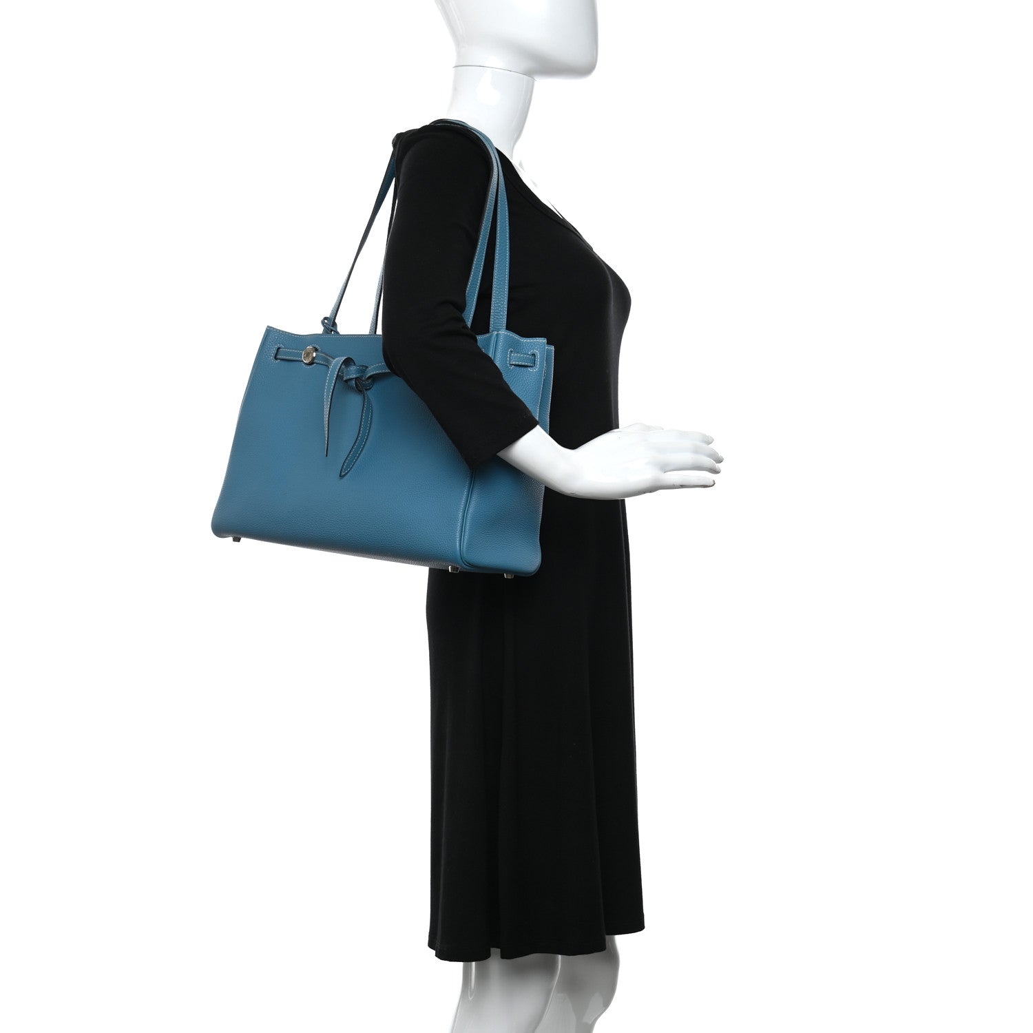 Hermes Togo Cabana Tote Blue Jean 2 of 12