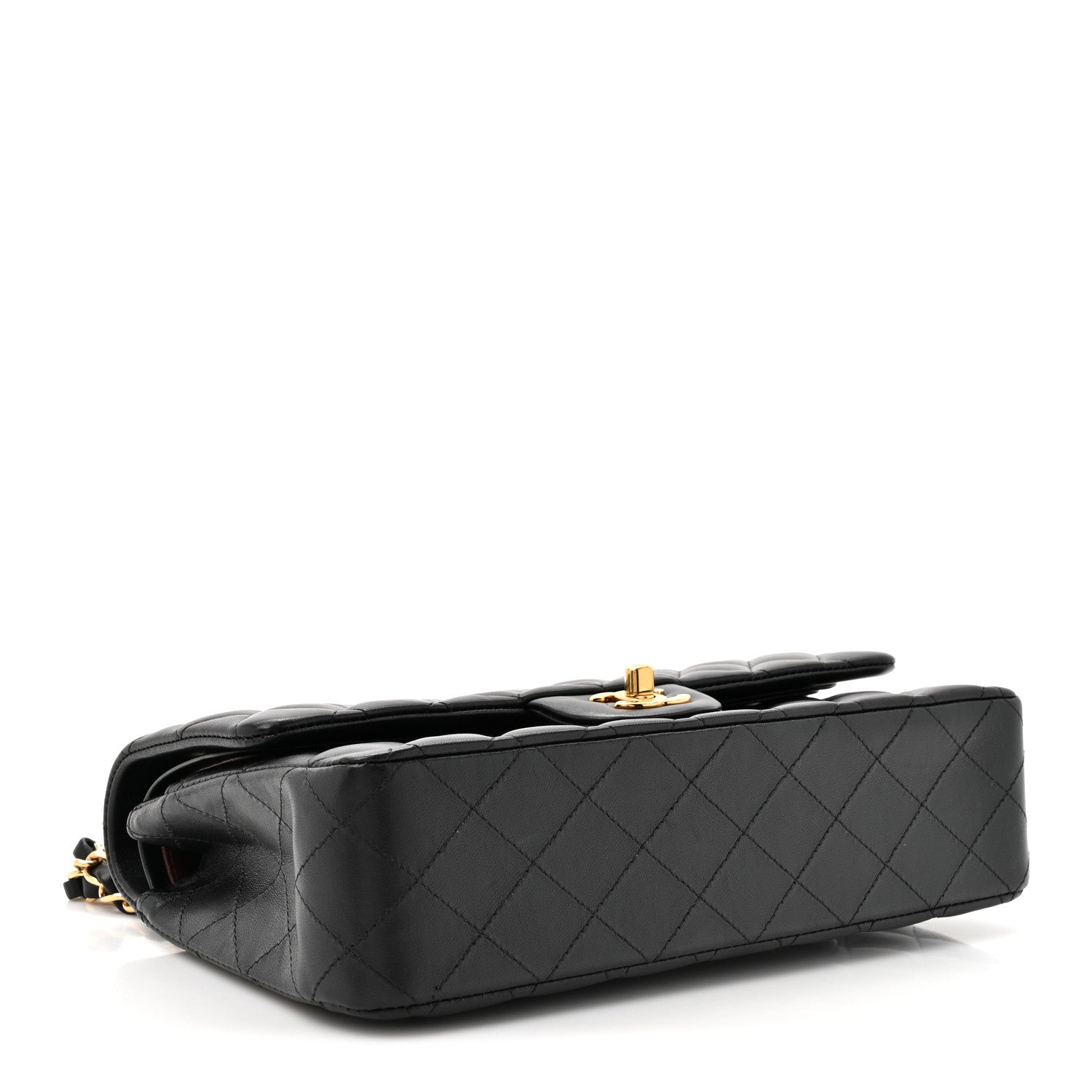 Chanel Lambskin Quilted Small Double Flap Black 4 of 12