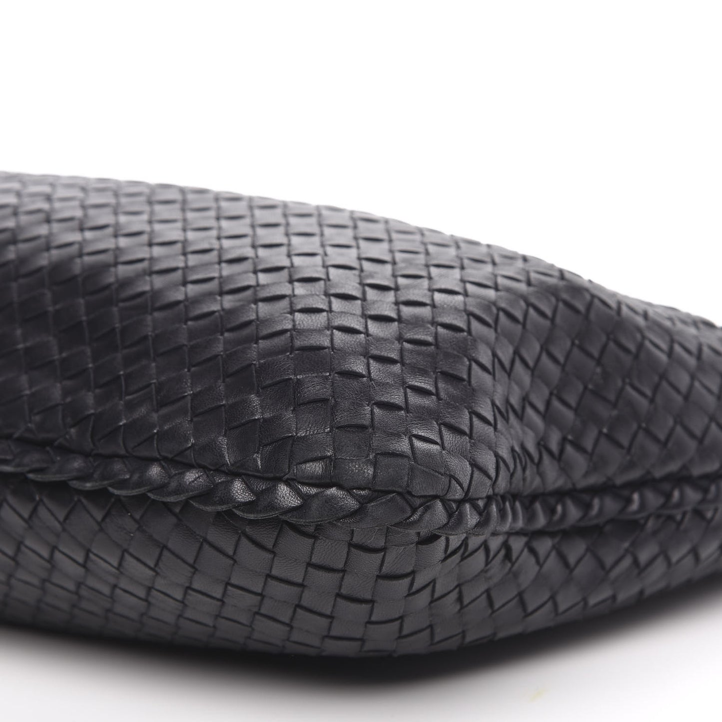 Nappa Intrecciato Large Veneta Hobo Black