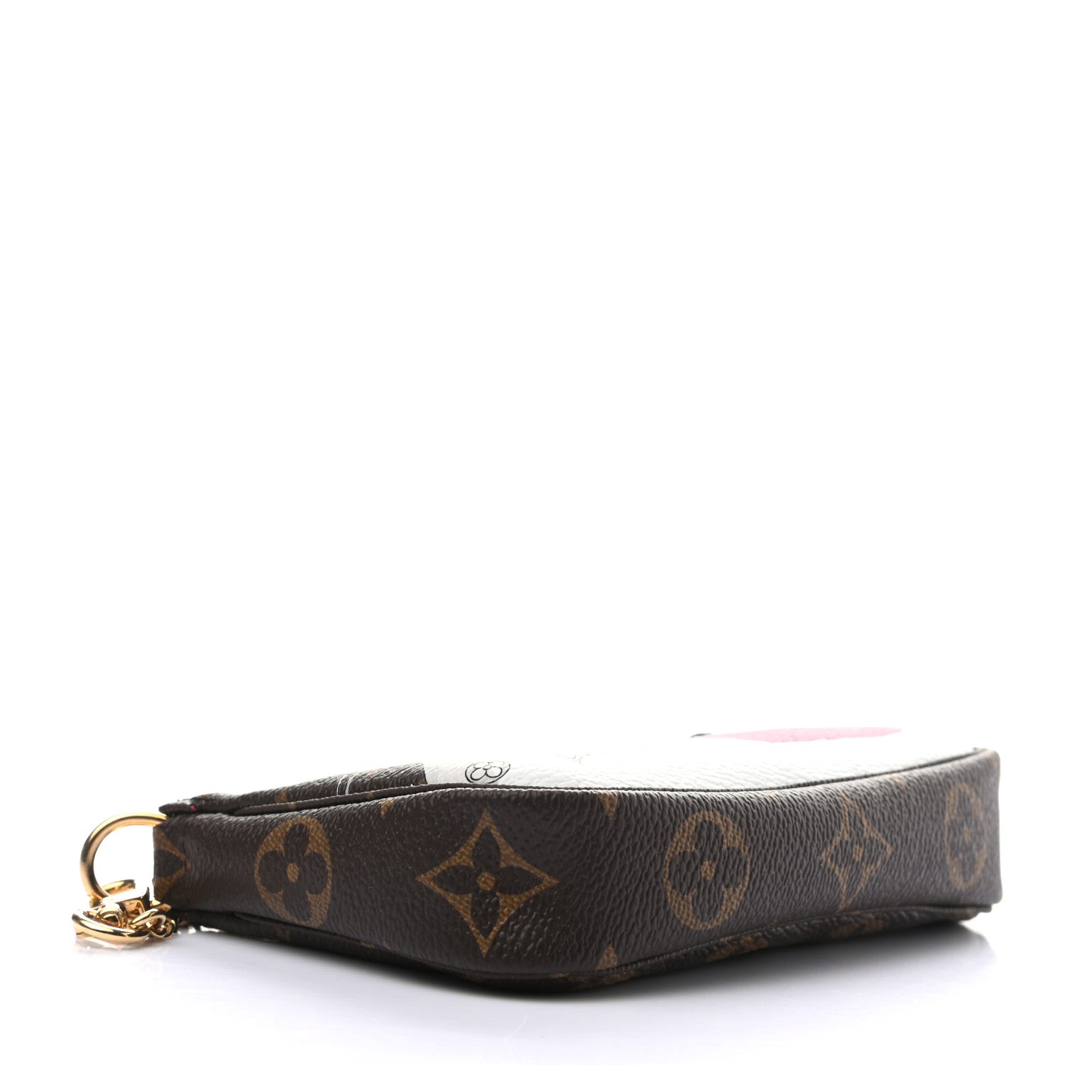 Louis Vuitton Monogram 2019 Christmas Animation Mini Courchevel Pochette Accessories Fuchsia 5 of 8