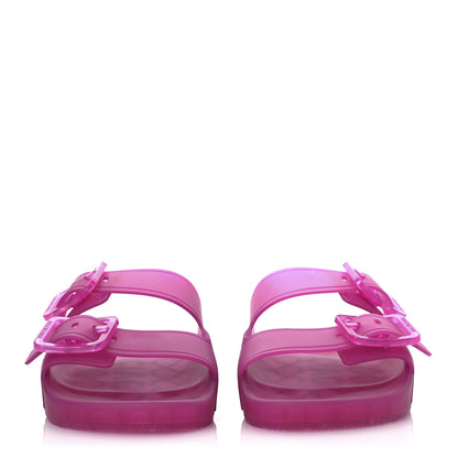 Balenciaga Technical Polyurethane Mallorca Slide Sandals 39 Pink 3 of 9