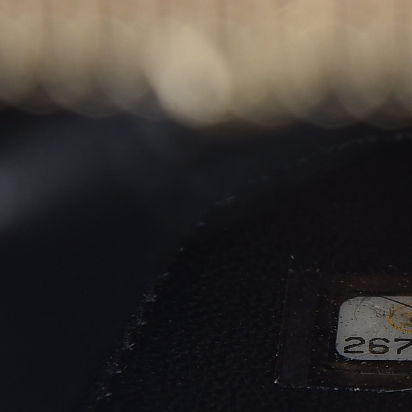 Caviar Quilted Medium CC Filigree Vanity Case Beige Black