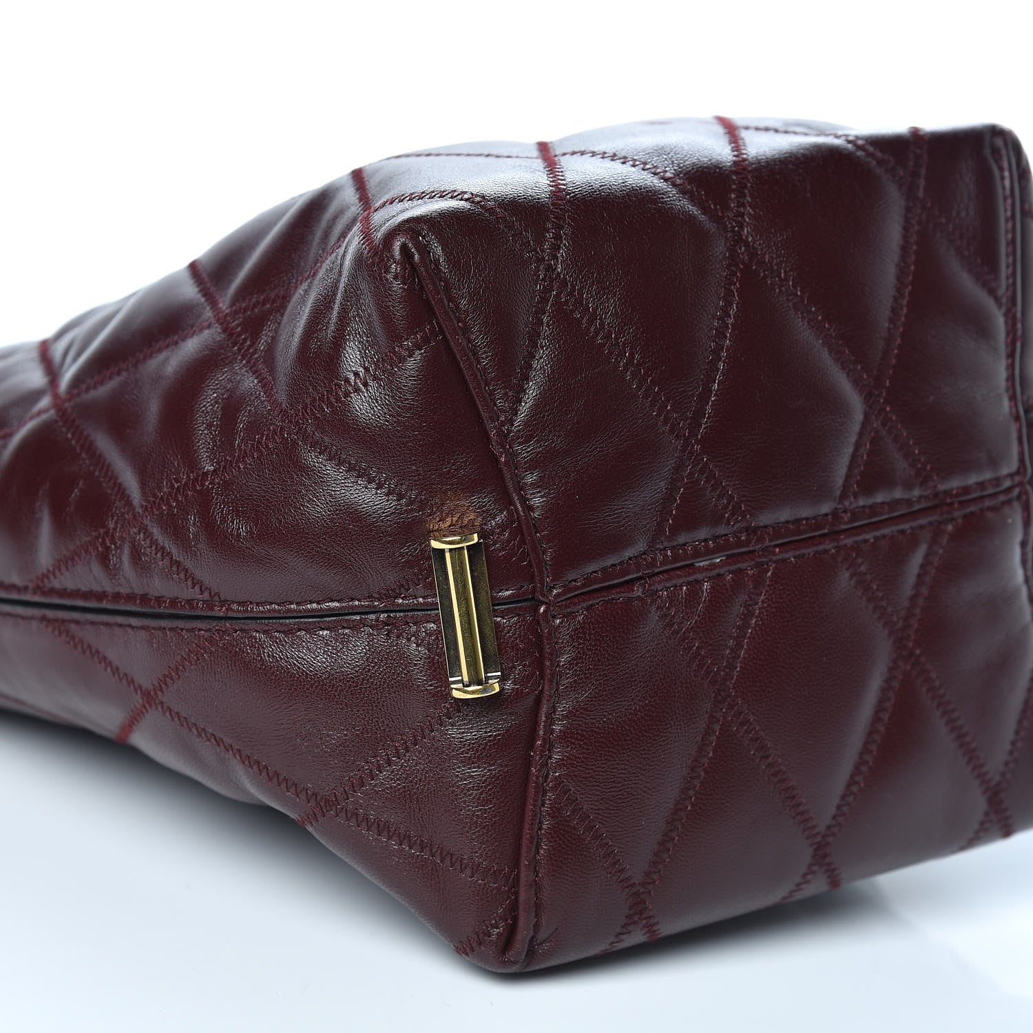 Givenchy Lambskin Quilted Mini GV Bucket Bag Aubergine 8 of 11