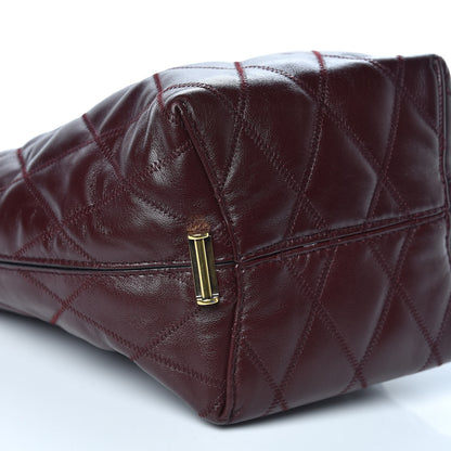 Givenchy Lambskin Quilted Mini GV Bucket Bag Aubergine 8 of 11