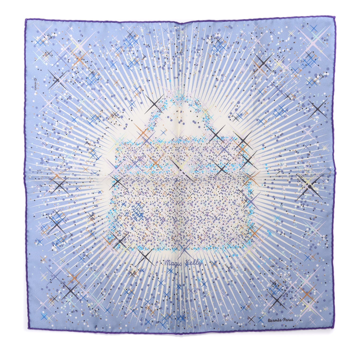 Hermes Silk Magic Kelly Pocket Square Scarf 1 of 5