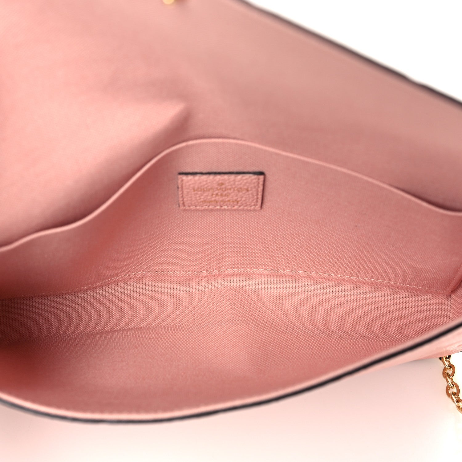 Louis Vuitton Empreinte Pochette Felicie Chain Wallet Rose Poudre 6 of 9