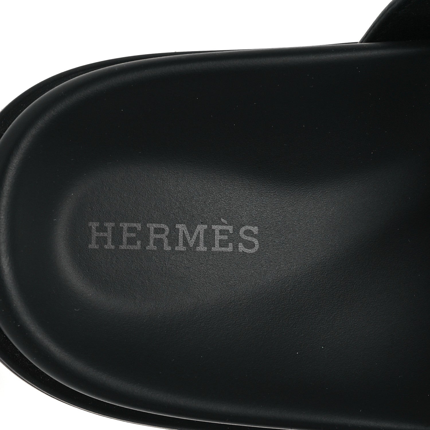 Hermes Calfskin Womens Chypre Sandals 38 Black 8 of 10