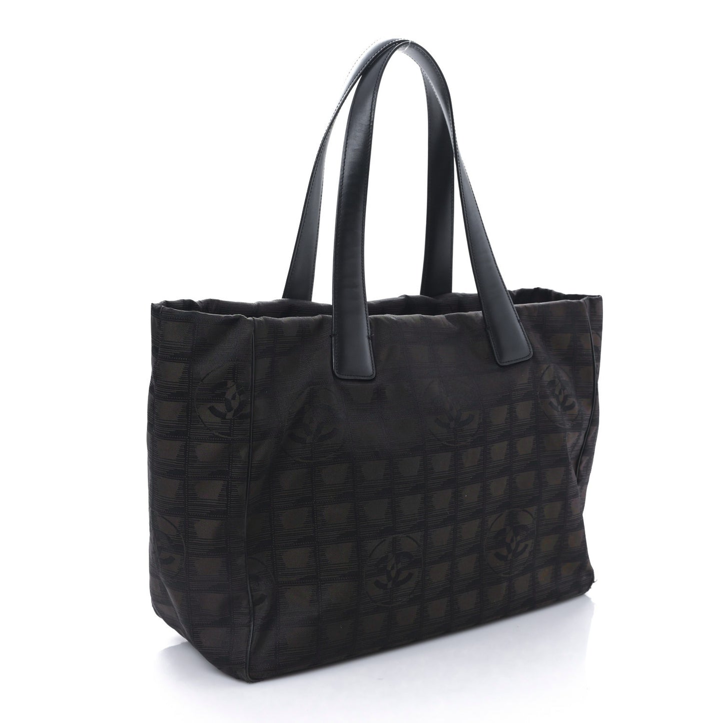 Nylon Large Travel Tote Brown