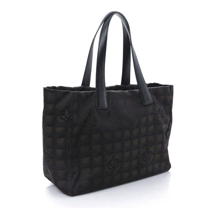 Chanel Nylon Large Travel Tote Brown 3 of 9