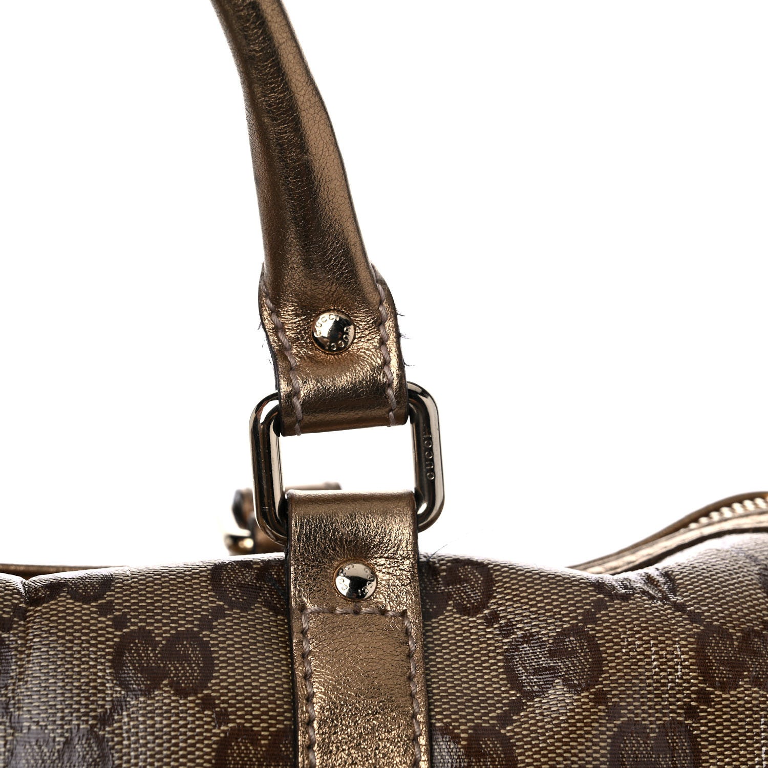 Gucci Crystal Monogram Medium Joy Boston Bronze 17 of 25
