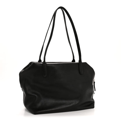 The Row Polished Saddle Calfskin Henri Bag Black 3 of 11