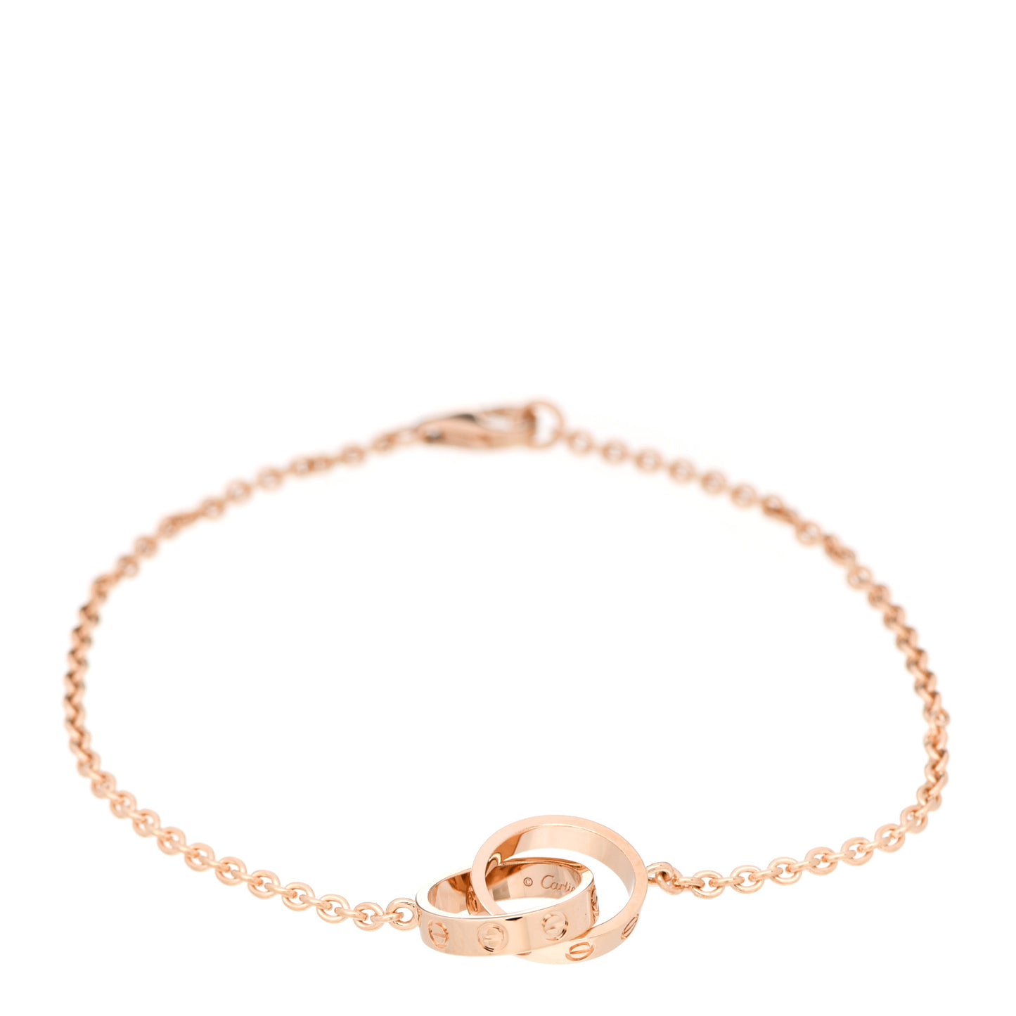 18K Pink Gold Interlocking LOVE Bracelet
