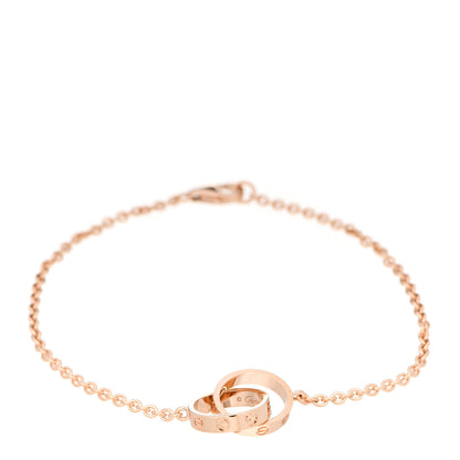 Cartier 18K Pink Gold Interlocking LOVE Bracelet 1 of 5