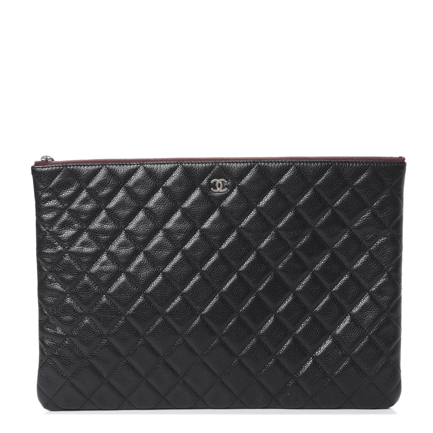 Chanel Caviar Quilted Large Cosmetic Case Black 1 of 6