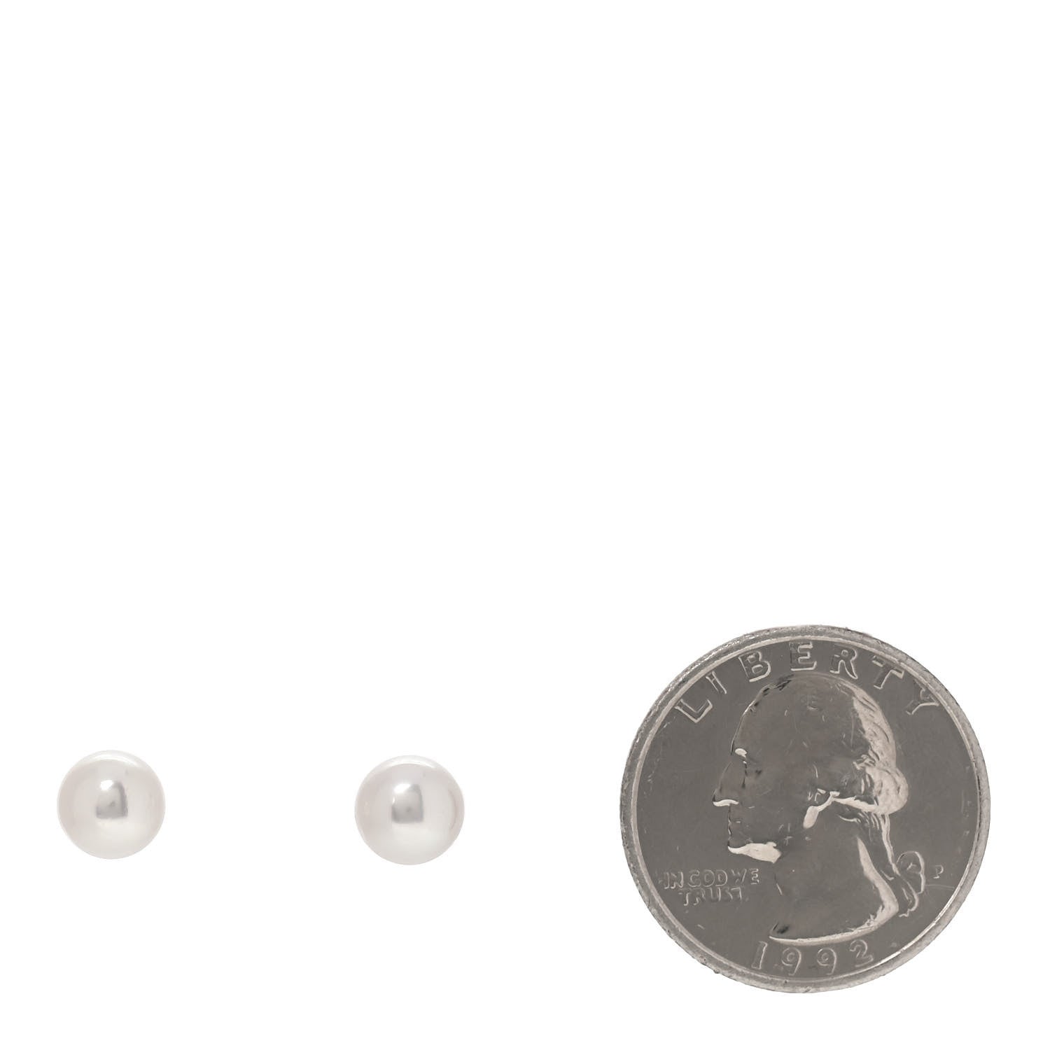 Mikimoto 18K Yellow Gold Akoya Pearl 7mm Stud Earrings 2 of 5