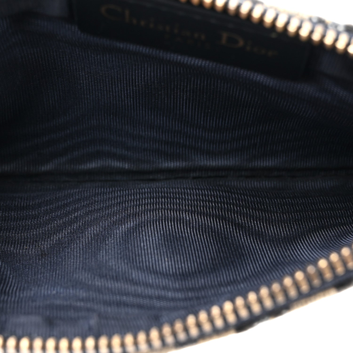 Christian Dior CHRISTIAN DIOR Oblique Saddle Chain Long Wallet Blue 8 of 18