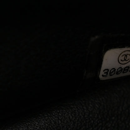 Chanel Tweed Quilted Mini Side Pearl Flap Bag Black 18 of 37