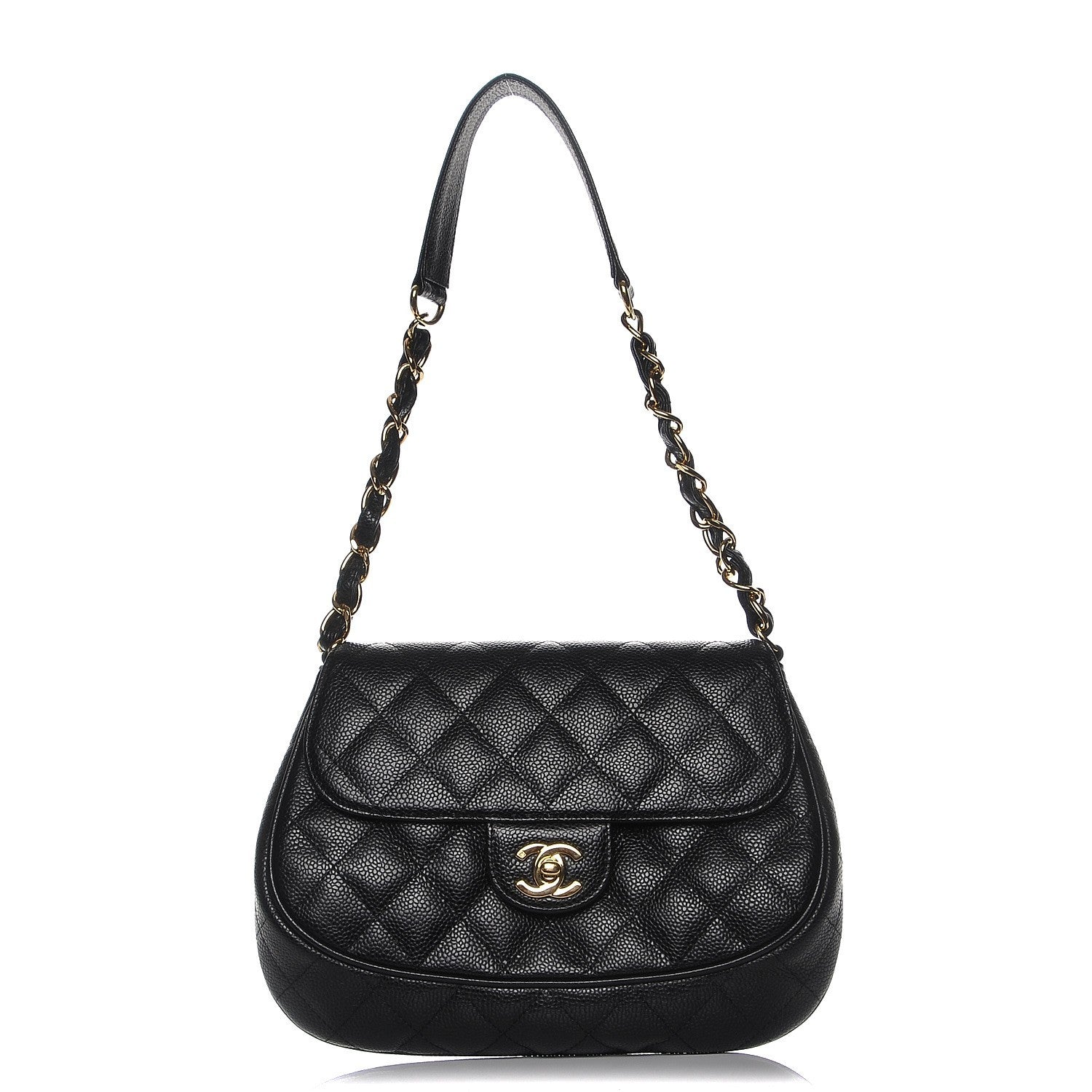 Chanel Caviar Quilted Flap Shoulder Bag Black 1 of 8