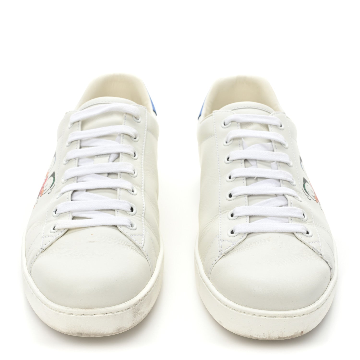 Gucci X DISNEY Calfskin Miro Soft Donald Duck Mens Ace Sneakers 9 White Bright Splash 2 of 13