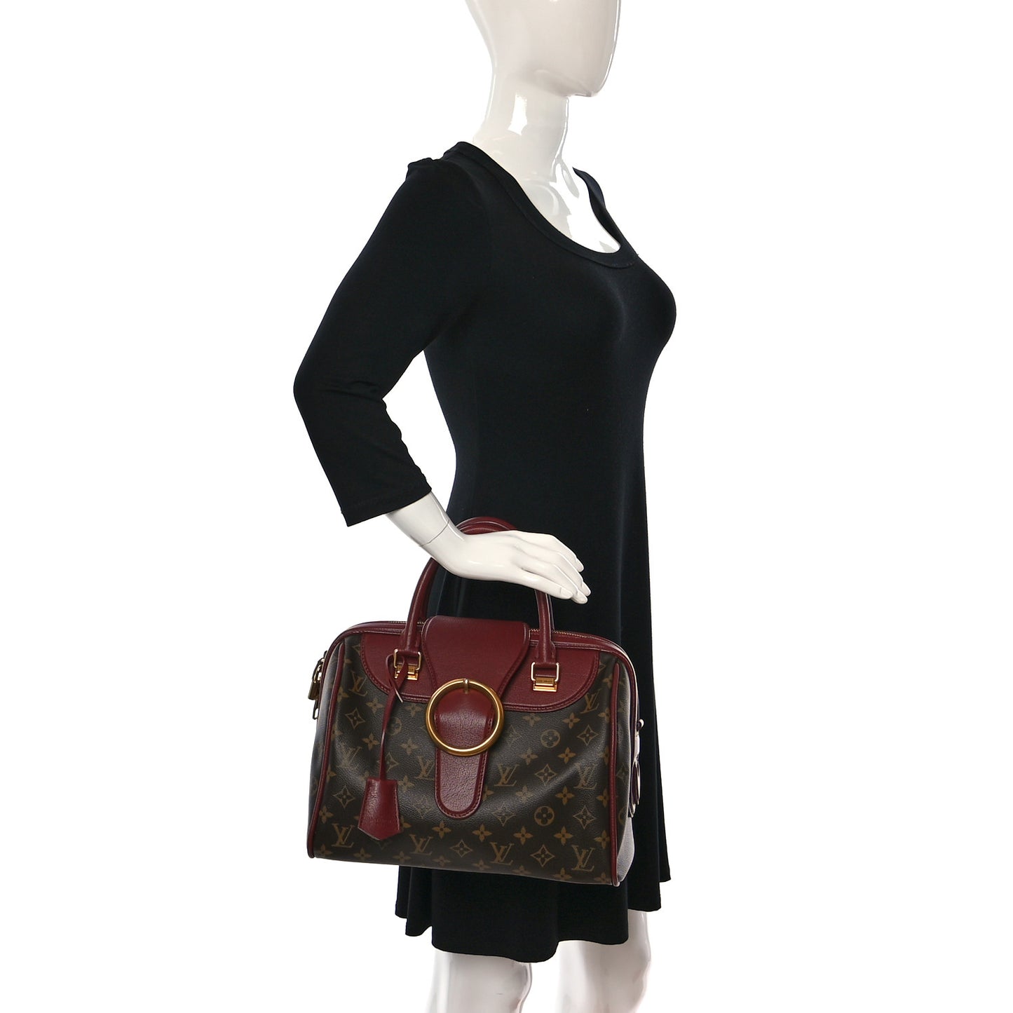 Monogram Golden Arrow Speedy Burgundy