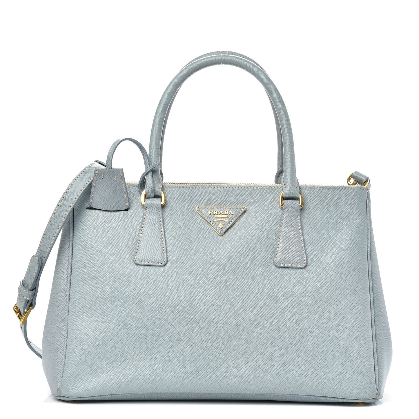 Saffiano Small Galleria Double Zip Tote Lago