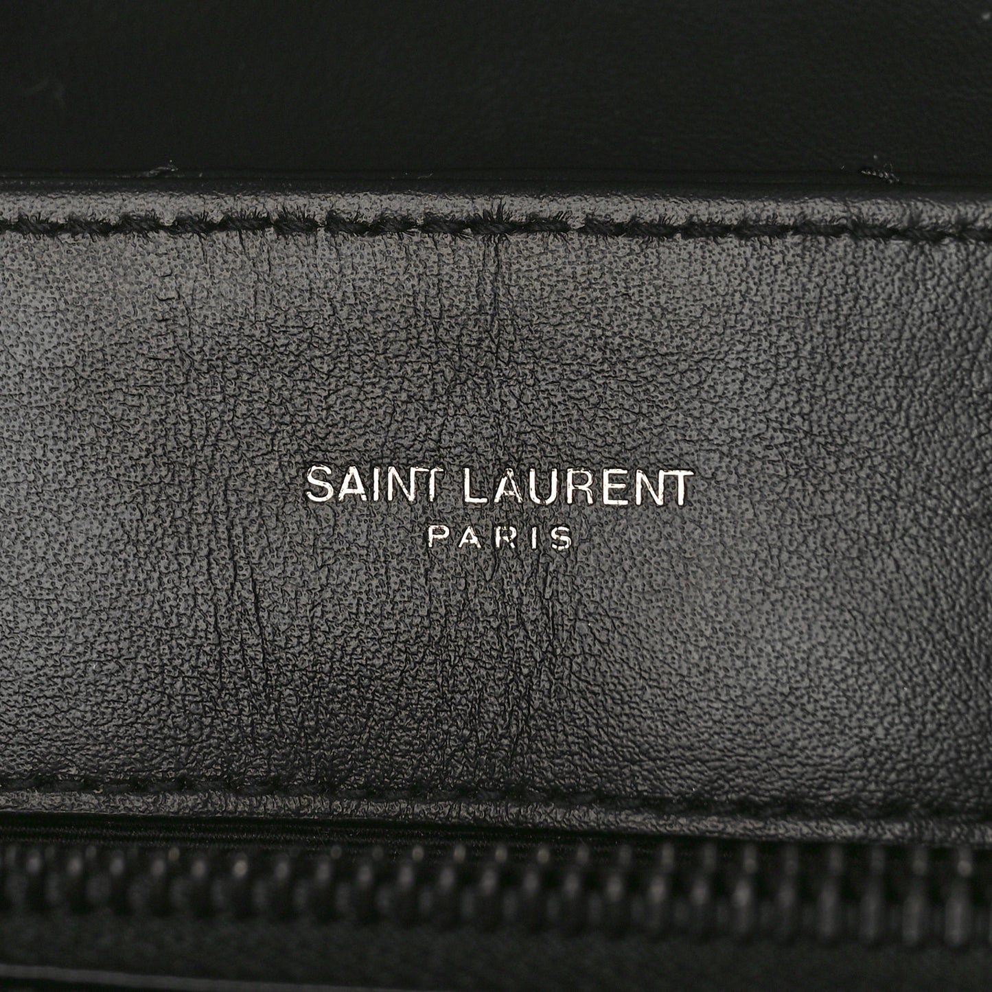 Calfskin Y Quilted Monogram Monochrome Medium Loulou Chain Satchel Black