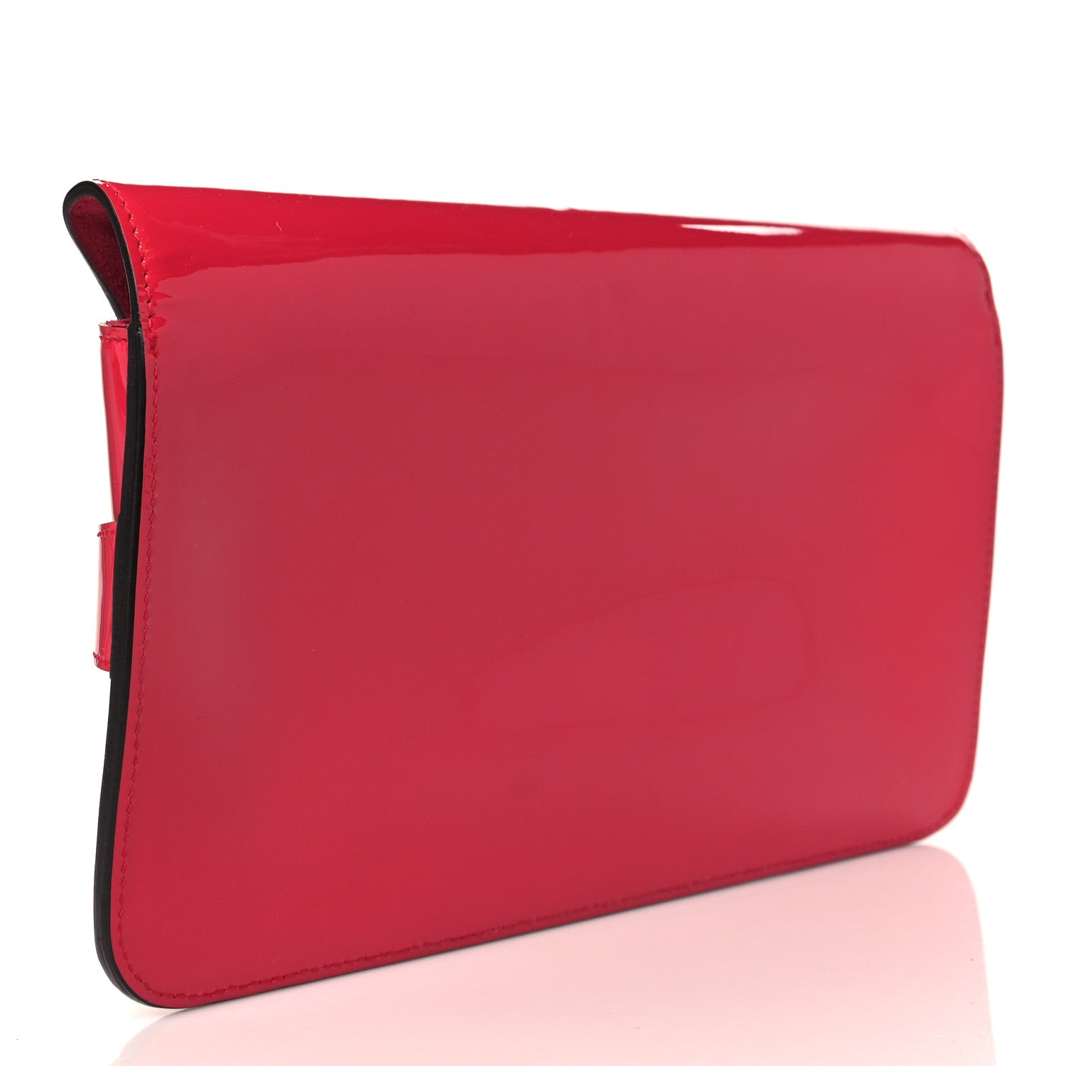 Gucci Patent Large Bright Bit Clutch Shocking Pink 3 of 10