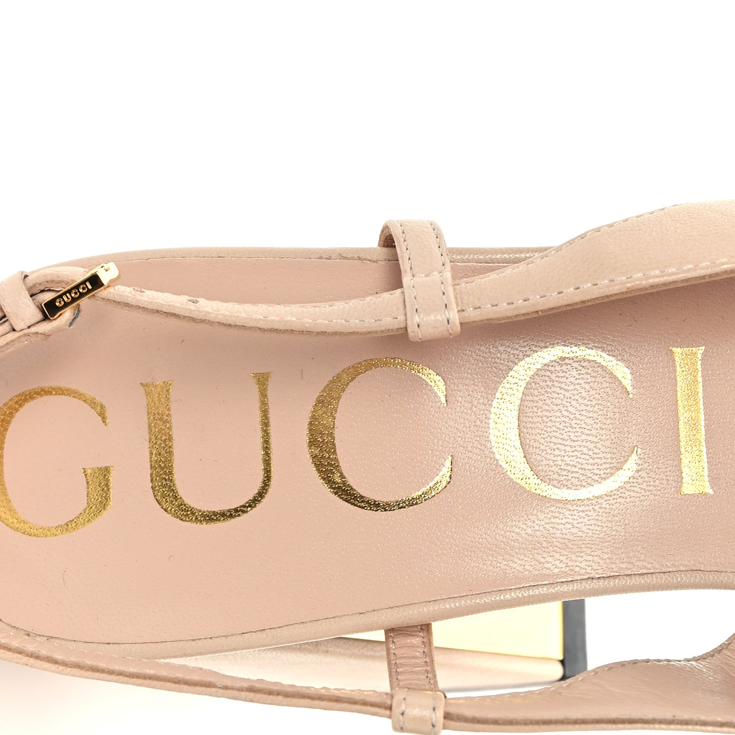 Gucci Malaga Kid Horsebit 75mm Slingback Pumps 39.5 Skin Rose 8 of 9