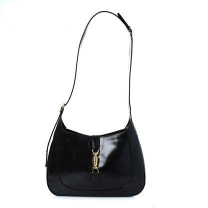 Gucci Boarded Dyana Lux Calfskin Medium Jackie 1961 Hobo Black 1 of 17
