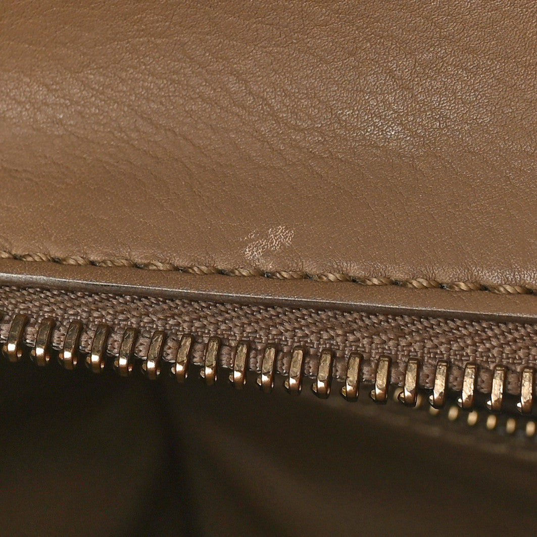 Smooth Calfskin Mini Luggage Camel