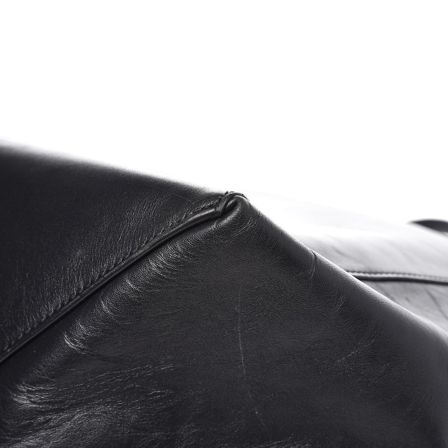 Lambskin Horizontal Cabas Black