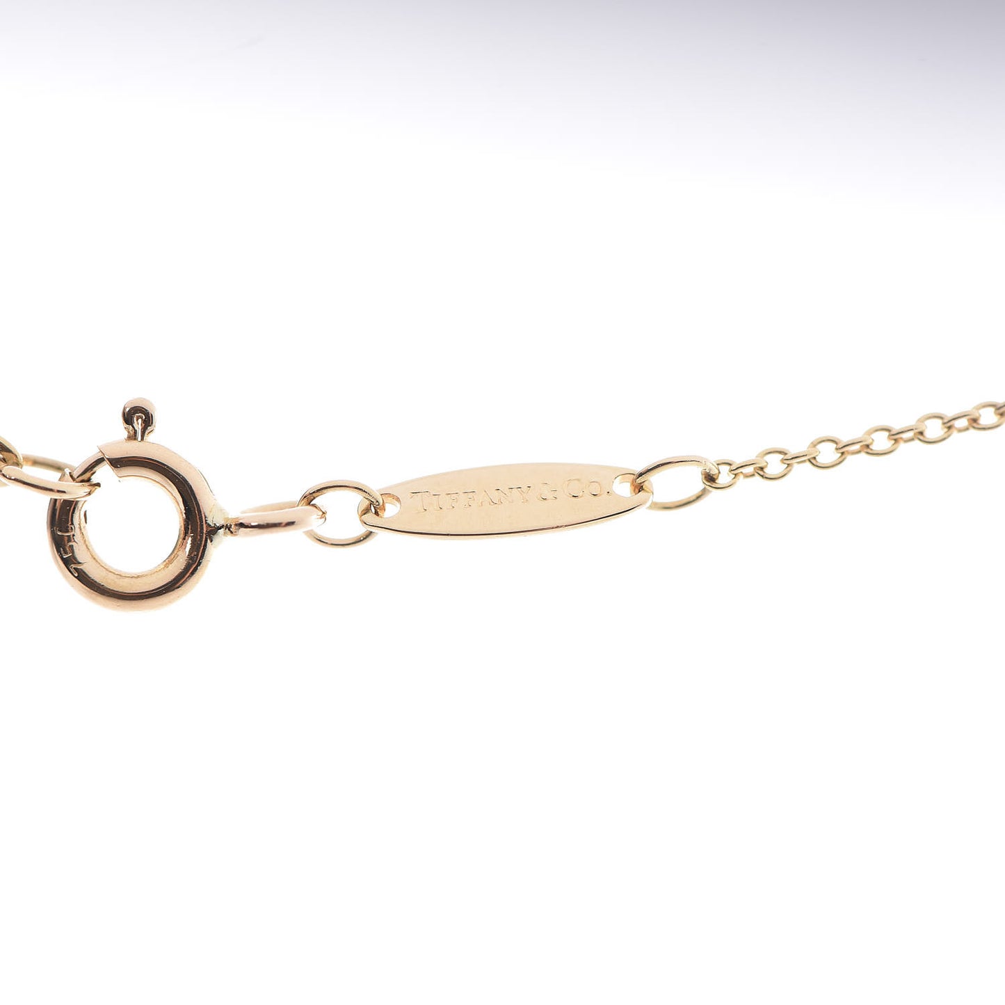 18K Yellow Gold Diamond .12ct Elsa Peretti Diamonds by the Yard Pendant Necklace