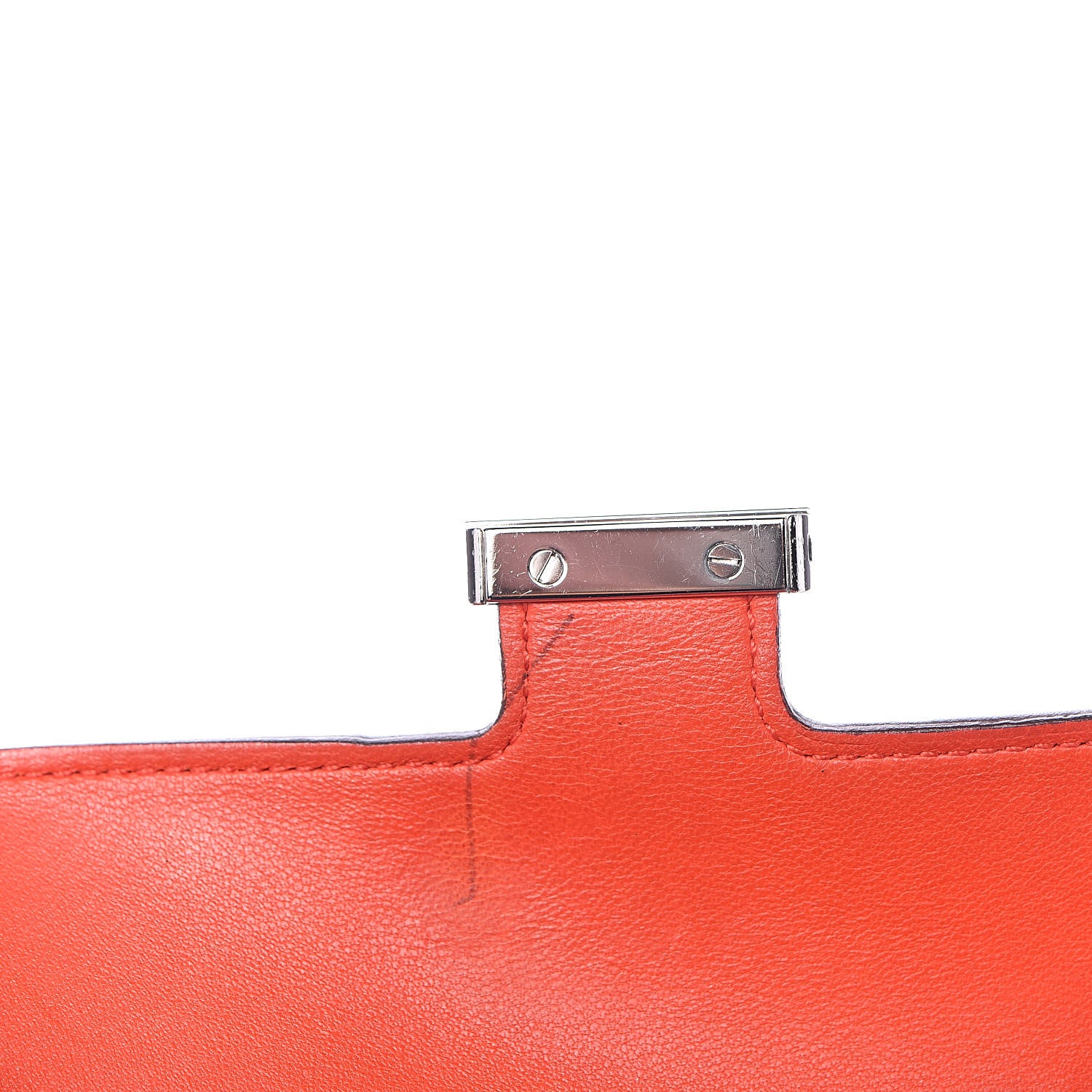 Hermes Epsom Enamel Constance Long Wallet Capucine Brighton Bleu 10 of 15