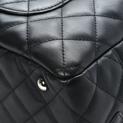 Chanel Calfskin Quilted Large Cambon Bowler Black 11 of 11