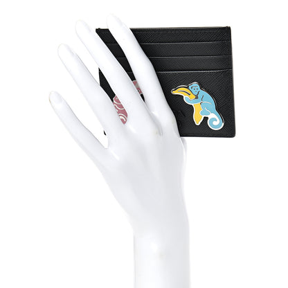 Prada Saffiano Smalto Card Holder Black 2 of 8